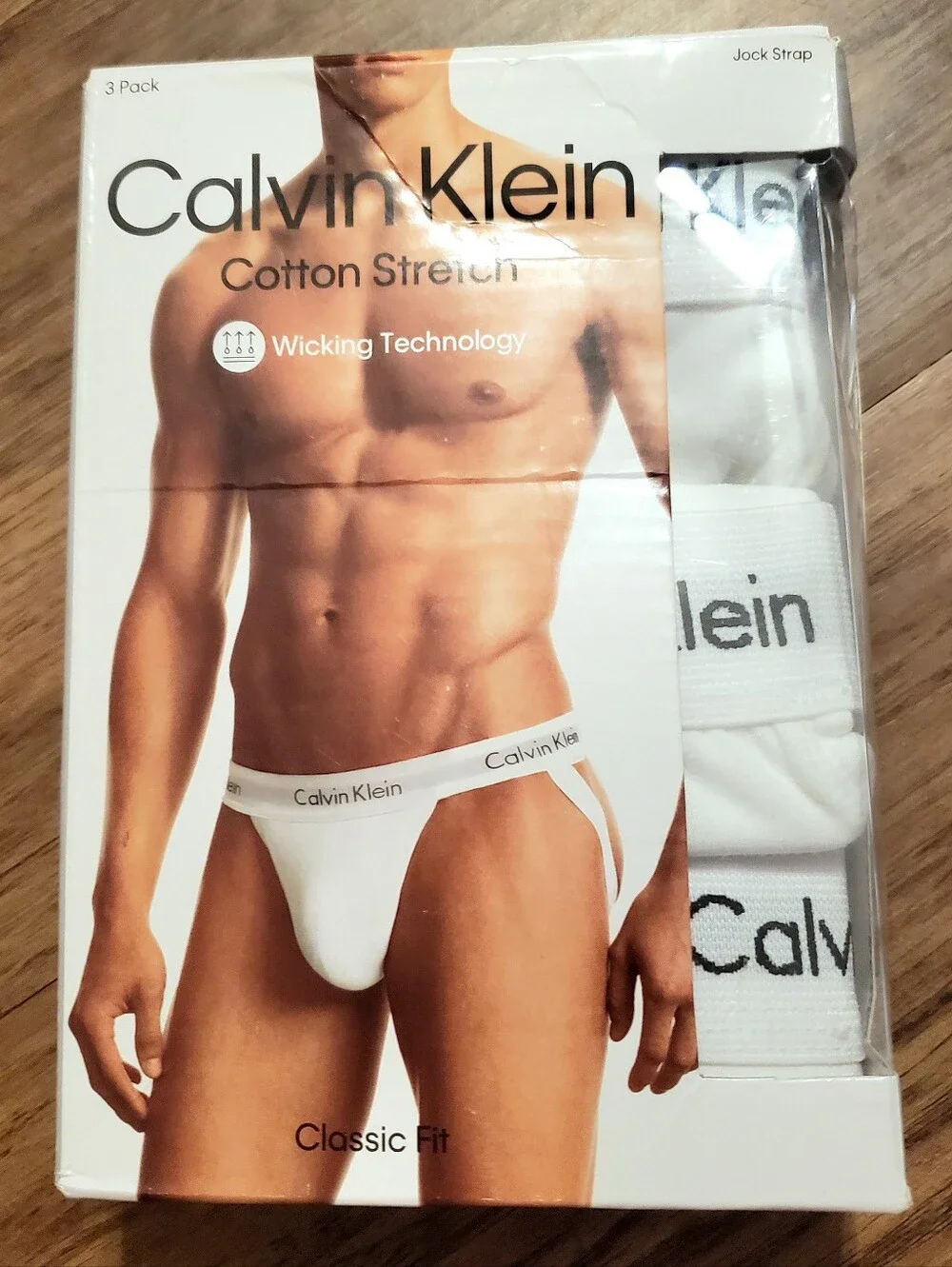Calvin Klein Cotton 3-Pack Jock Strap